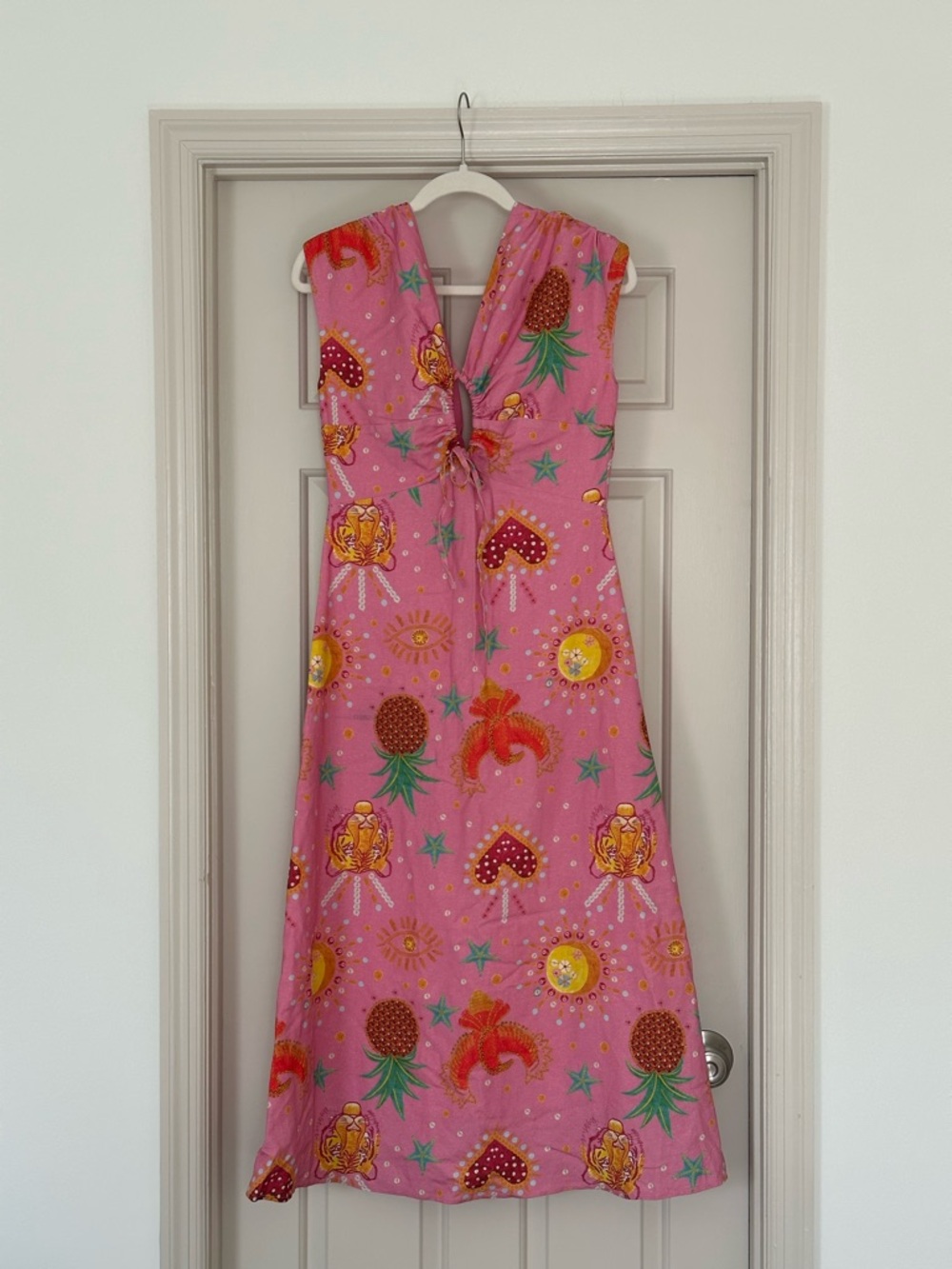 NWT Marie by Victoria Dunn Pink Printed Maxi Dress